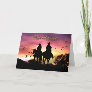 Cartão de Aniversário de Country Western Cowboy