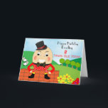 Cartão de aniversário de criança bonito de Humpty<br><div class="desc">Um cartão de aniversário tão bonito para uma jovem criança com uma imagem colorida de Humpty Dumpty e seu tão fácil personalizar com um nome e uma idade para esse toque especial extra.</div>