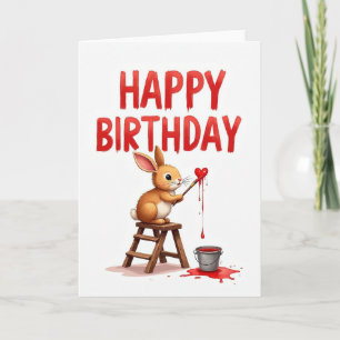 Cartão de Aniversário de Criatura Artística