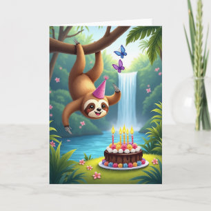 Cartão de Aniversário de Criatura da Selva