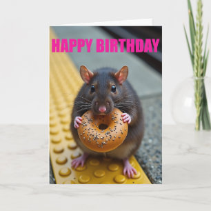 Cartão de Aniversário de Criatura de Pastelaria