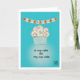 Cartão de Aniversário de Cupcake