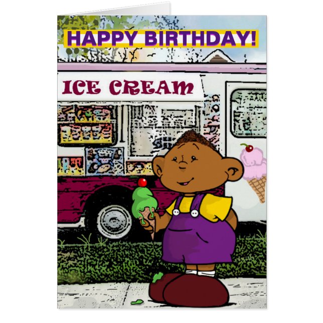 Cartão de Aniversário de Curta Escala (Frente)