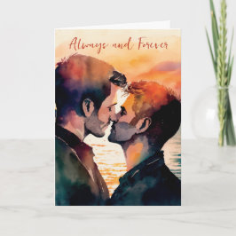 Cartão de aniversário de Dia dos Namorados LGBTQ p