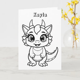 Cartão de Aniversário de Dinossauro Personalizado 