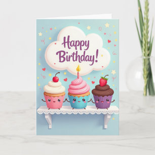 Cartão de Aniversário de Doce Massa