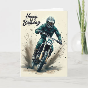Cartão de Aniversário de Emoção Off Road