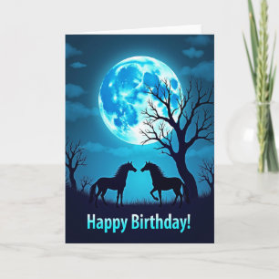 Cartão de Aniversário de Equino Gracioso