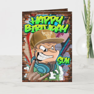 Cartão de aniversário de filho