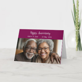 Cartão de Aniversário de Foto de Aniversário Cranb