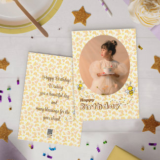 Cartão de Aniversário de Foto de Bumble Beers