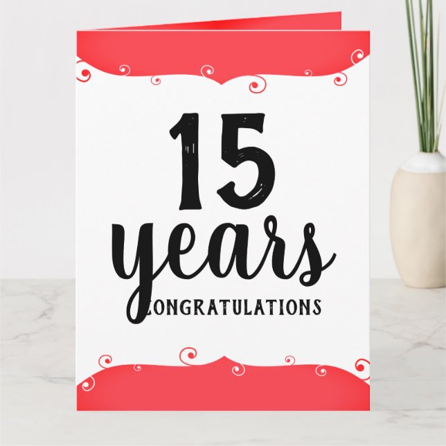 Cartão de aniversário de funcionário do marco univ (Frente)