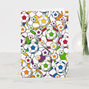Cartão de aniversário de futebol