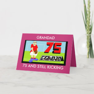 CARTÃO DE ANIVERSÁRIO DE FUTEBOL 75º