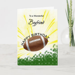 Cartão de Aniversário de Futebol namorado