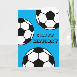 Cartão de Aniversário de Futebol - Tema Esportivo 