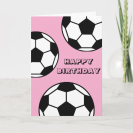 Cartão de Aniversário de Futebol - Tema Esportivo