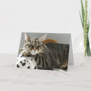 CARTÃO DE ANIVERSÁRIO DE GATO "CHILL" PARA QUALQUE