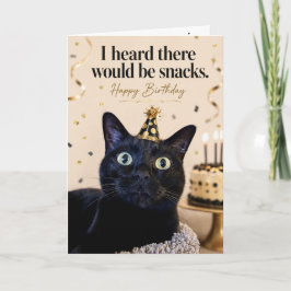 Cartão de Aniversário de Gato Engraçado