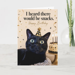 Cartão de Aniversário de Gato Engraçado