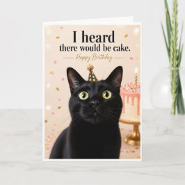 Cartão de Aniversário de Gato Engraçado