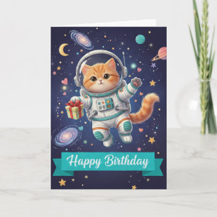 cartão de aniversário de gato para mulheres