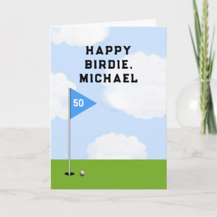 Cartão de Aniversário de Golfe Engraçado
