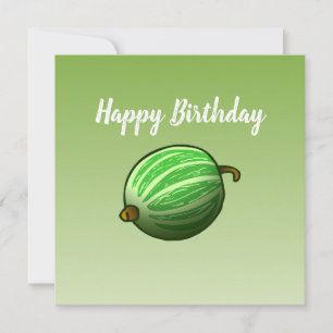Cartão de Aniversário de Gooseberry