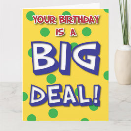 Cartão de Aniversário de Grande Negócio