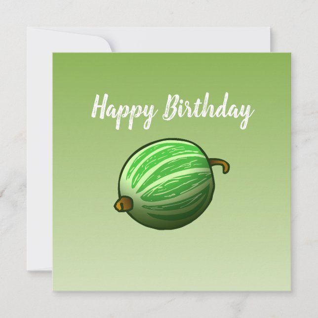 Cartão de Aniversário de Groselha (Frente)