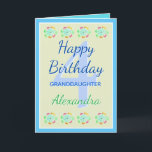 Cartão de Aniversário de Guarda Moderna da Avó<br><div class="desc">Um adorável cartão de aniversário minimalista e moderno para uma querida neta. Personalize com nome e idade para fazer deste cartão uma bela manutenção por anos.</div>