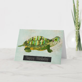 Cartão de Aniversário de Jade Turtle
