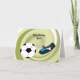 Cartão de Aniversário de Jogador de Futebol Esport