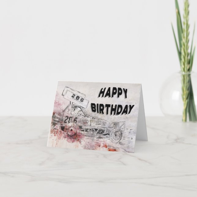 Cartão de aniversário de John Toulson (Frente)