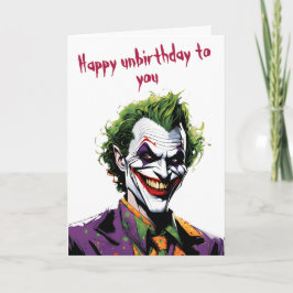 cartão de aniversário de joker