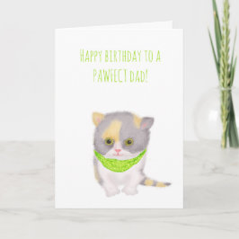 Cartão de aniversário de Katie Kitten da gata