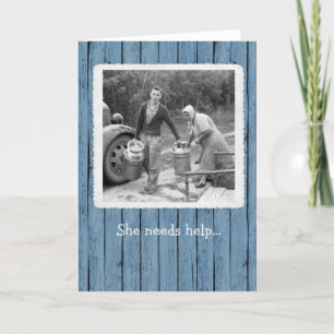 Cartão de Aniversário de Leite Jugs