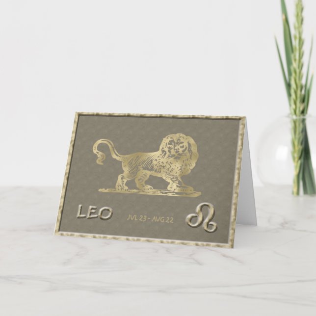 Cartão de aniversário de Leo (Frente)
