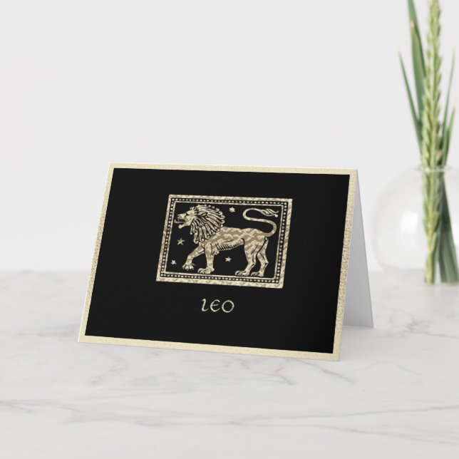 Cartão de aniversário de Leo (Frente)