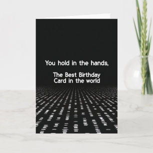 Cartão de Aniversário de Linha Abstrata
