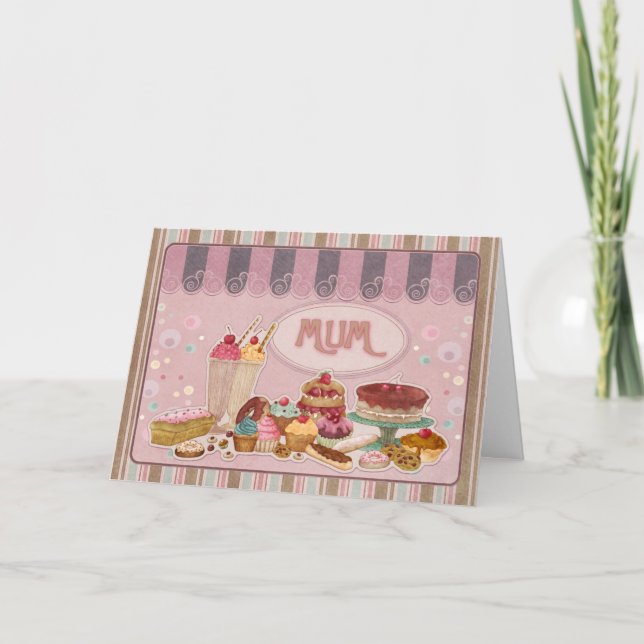 Cartão de Aniversário de mãe (Frente)