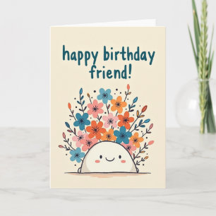 Cartão de Aniversário de Marshmallow