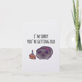 Cartão de aniversário de meme de hamster triste |
