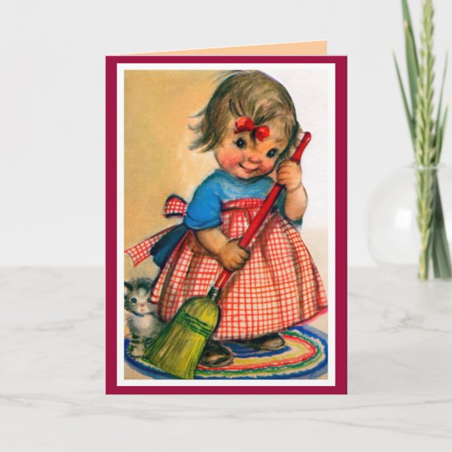Cartão de aniversário de menina (Frente)