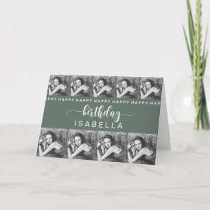 Cartão de aniversário de Modelo personalizável