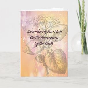 Cartão de Aniversário de Morte para a Mamãe em Dou