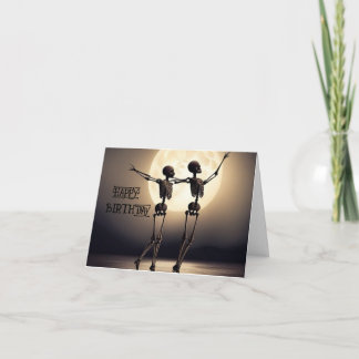 cartão de aniversário de morto dançante