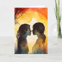 Cartão de Aniversário de Namoro LGBTQ para o Dia d