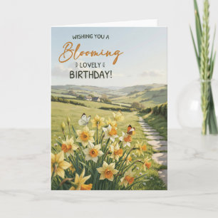 Cartão de Aniversário de Narciso para Ela