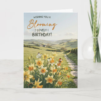 Cartão de Aniversário de Narciso para Ela